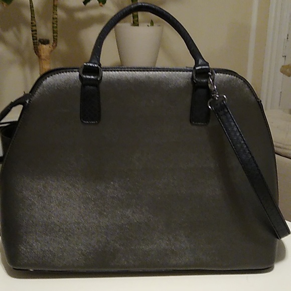 Aldo handbag in gorgeous gunmetal color - Picture 6 of 14